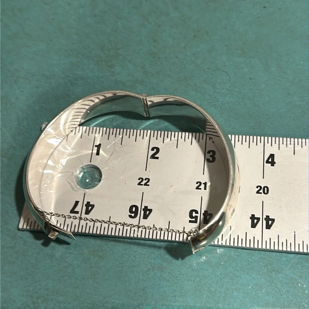 Vintage E. Dragsted Sterling Silver Bangle Cuff - Picture 9 of 9